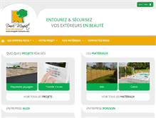 Tablet Screenshot of moquet-clotures.com